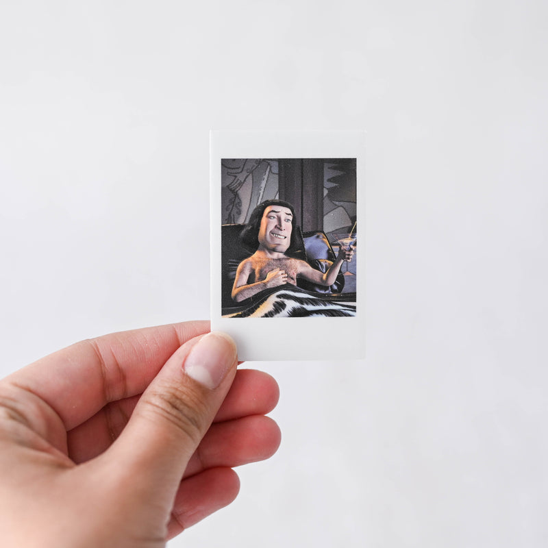 Short King Polaroid Sticker