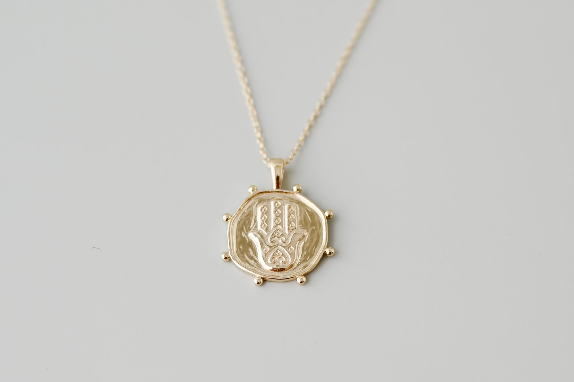 Gold Protection Talisman Necklace