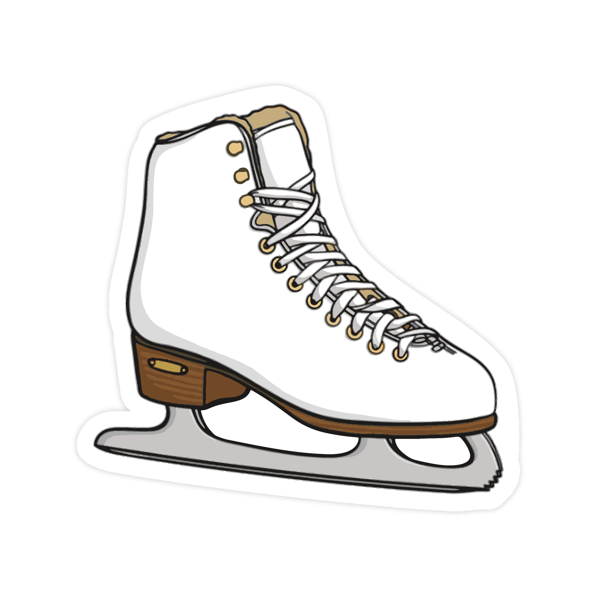 Figure Skate Sticker