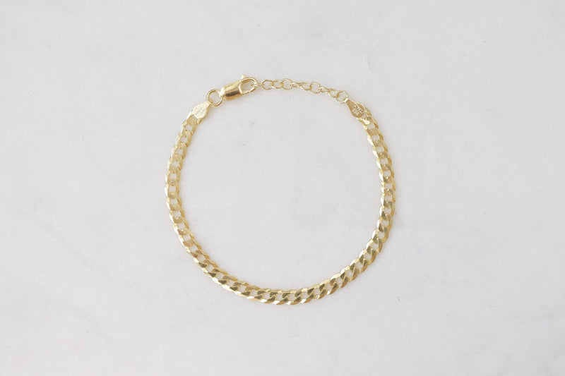 Gold Eloise 4.3mm Chain Bracelet - Catalyst & Co
