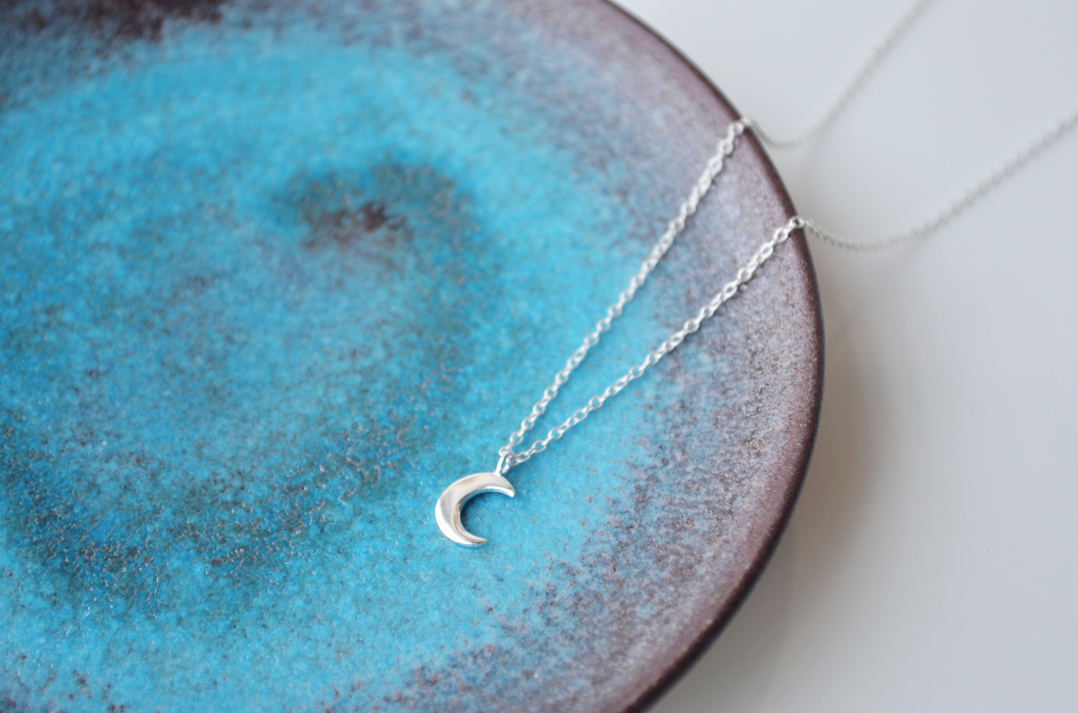Necklace with sales a moon