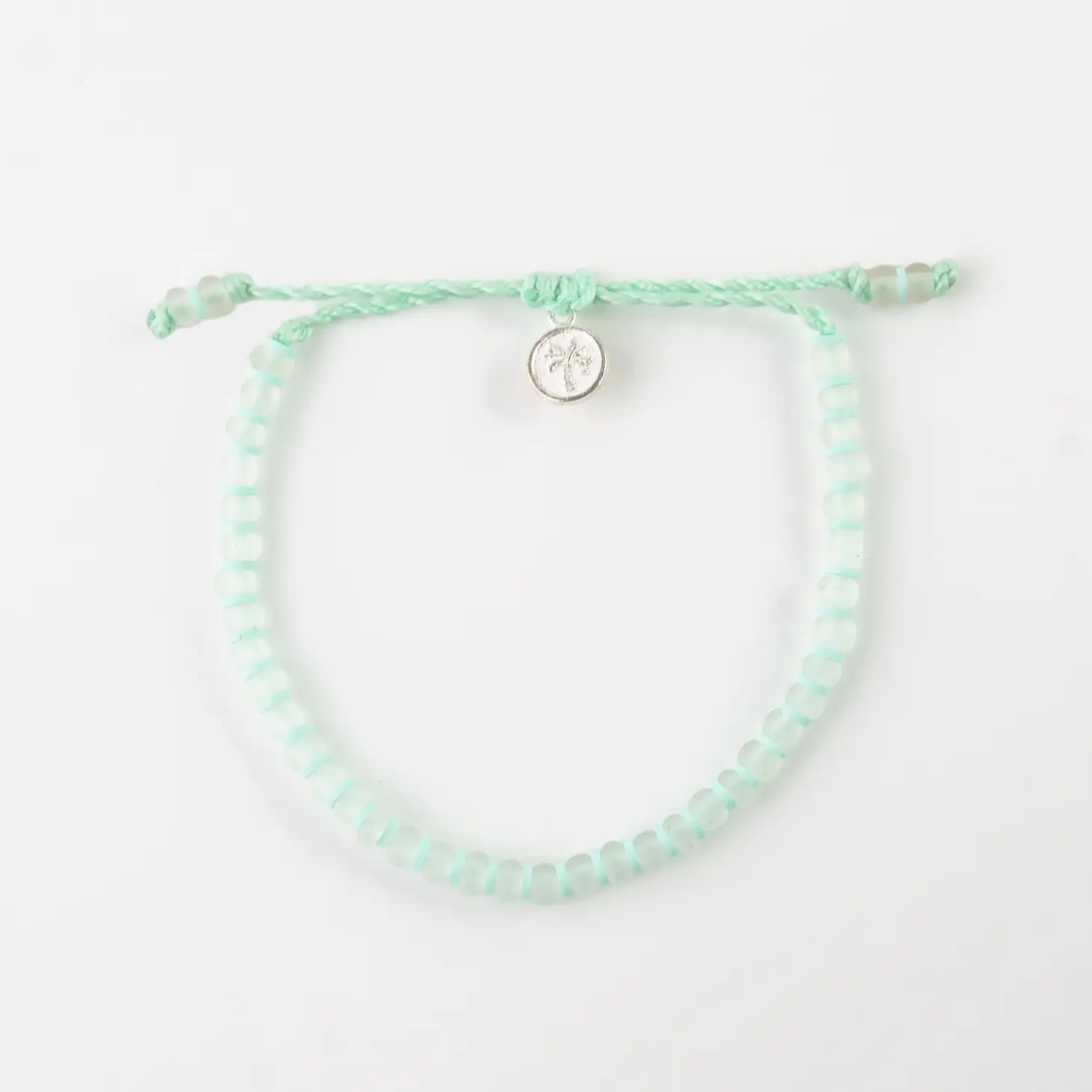 Mint Sea Glass Anklet