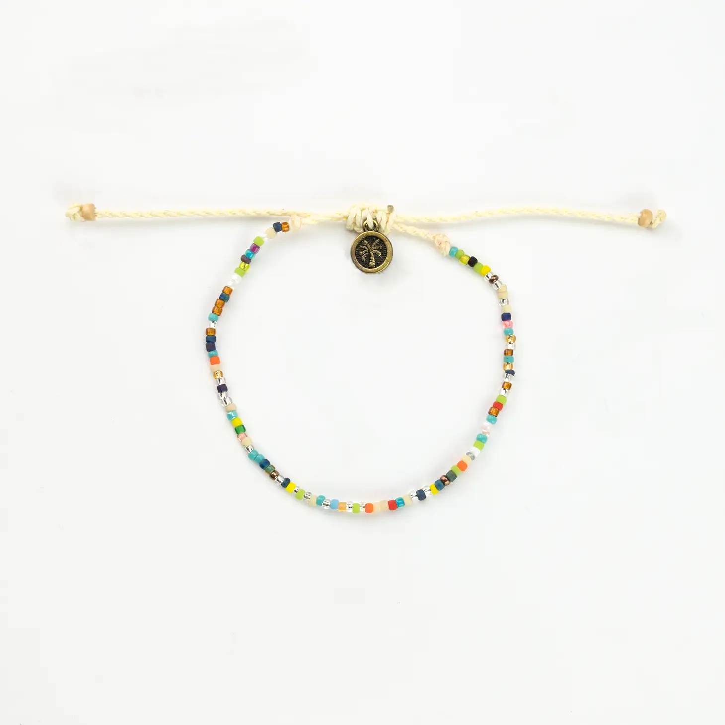 Rainbow Mini Bead Anklet
