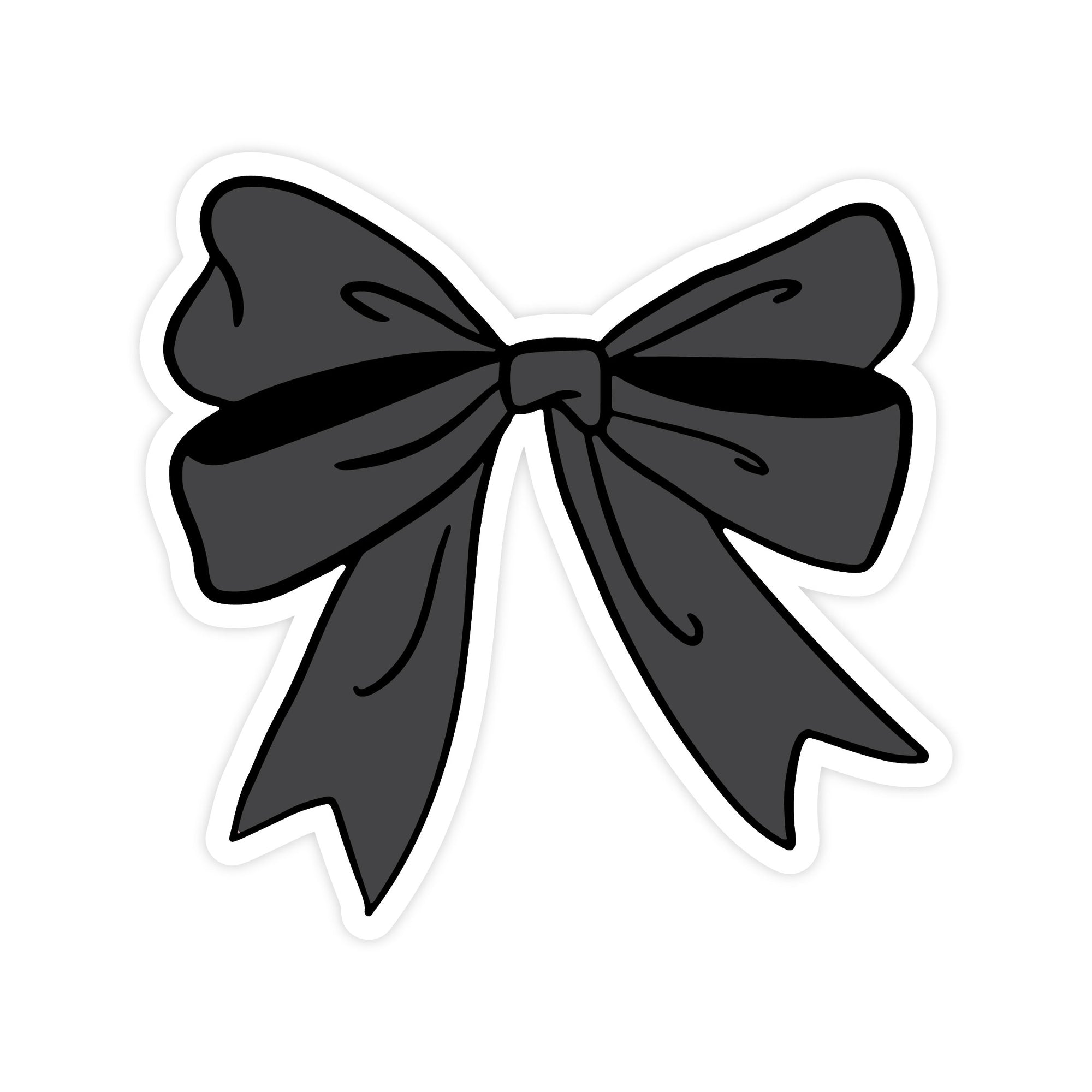 Black Coquette Double Bow Sticker