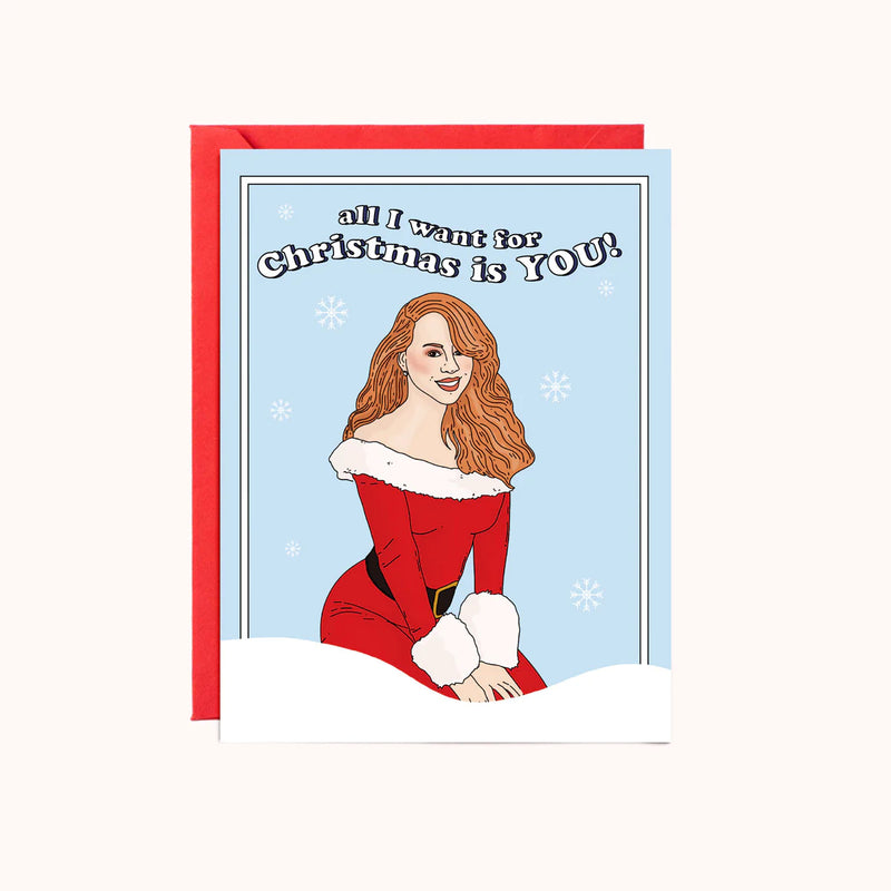 Mariah 'All I want for Christmas' Card