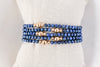 4mm Lapis Lazuli Gold Luxe Bracelet