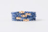 4mm Lapis Lazuli Gold Luxe Bracelet