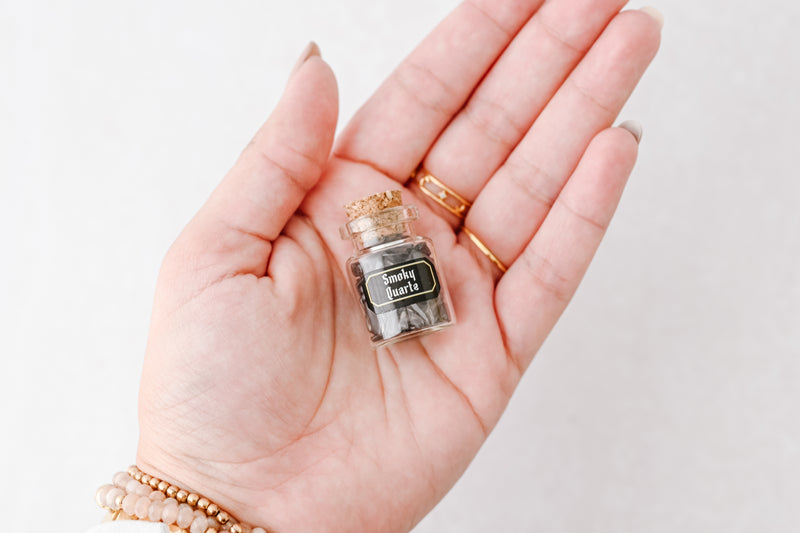 Smoky Quartz Mini Gem Bottle