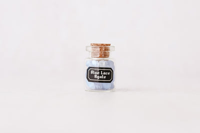 Blue Lace Agate Mini Gem Bottle