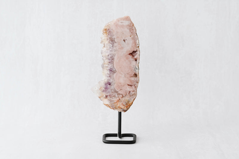 Pink Amethyst Collector's Slab on Stand 01