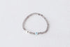 4mm Faceted Smoky Quartz with Evil Eye Charm Luxe Bracelet