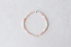 4mm Faceted Pink Opal Luxe Bracelet