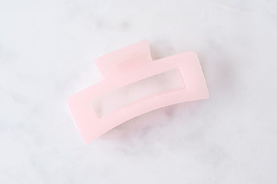 Large Lucent Rose Claw Clip