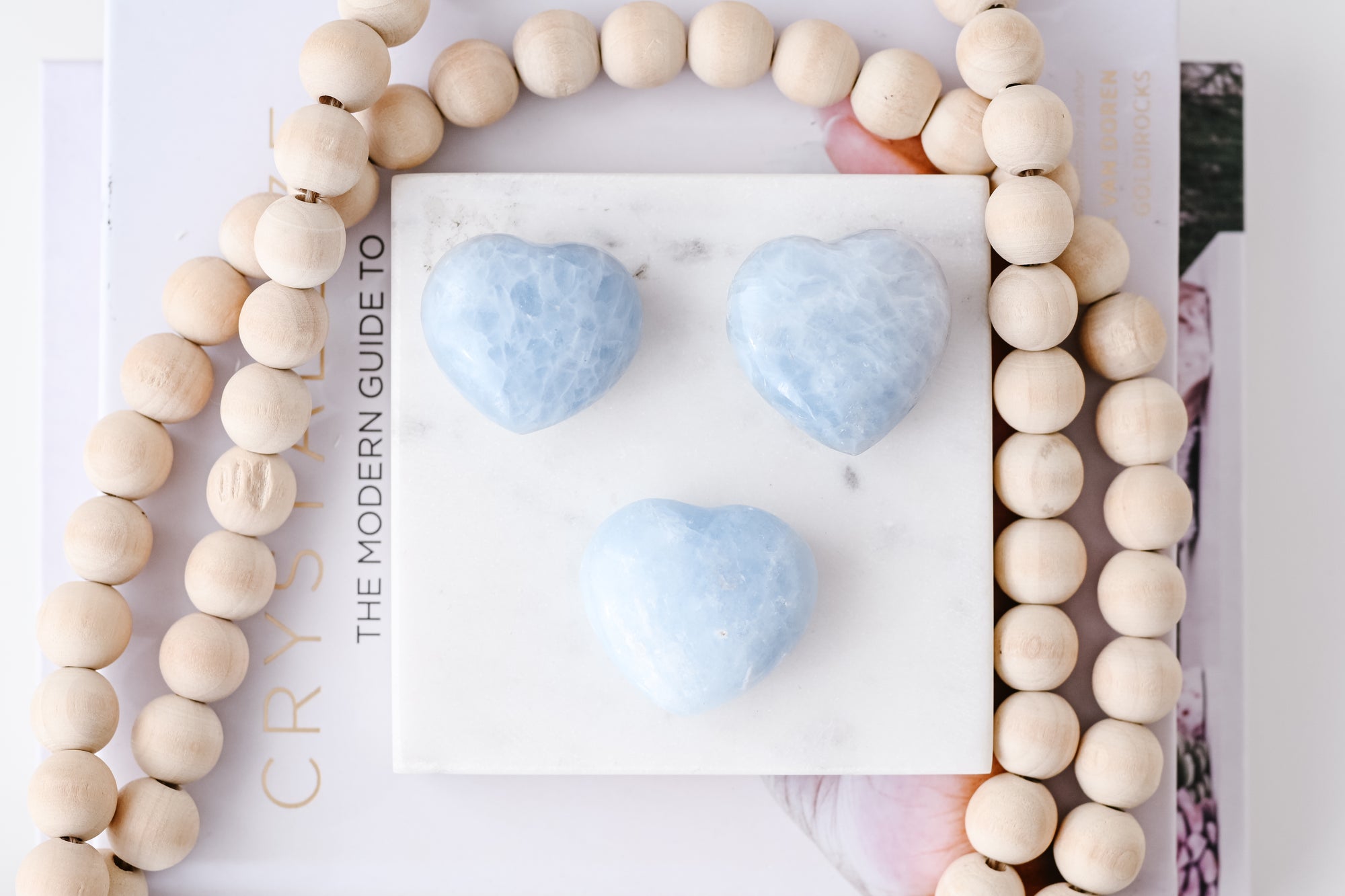 Small Blue Calcite Heart