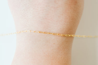 Perfect Fit Gold Filled Paper Clip Chain