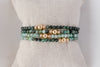 4mm Emerald Gold Accent Luxe Bracelet