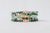 4mm Emerald Gold Accent Luxe Bracelet