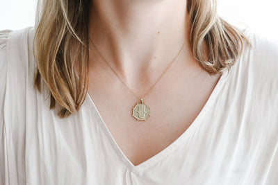 Gold Protection Talisman Necklace