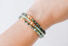 4mm Emerald Gold Accent Luxe Bracelet