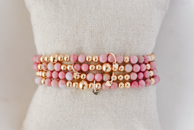 Rhodonite Gold Serendipity Bracelet