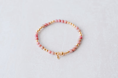 Rhodonite Gold Serendipity Bracelet