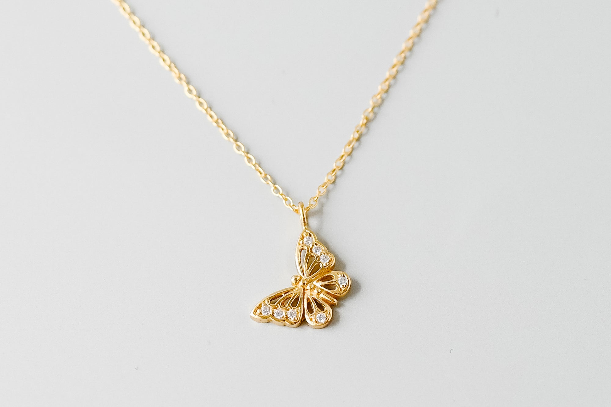 Gold Butterfly Necklace