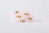 4mm Rose Quartz Gold Luxe Bracelet