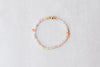 4mm Flower Agate Gold Luxe Bracelet