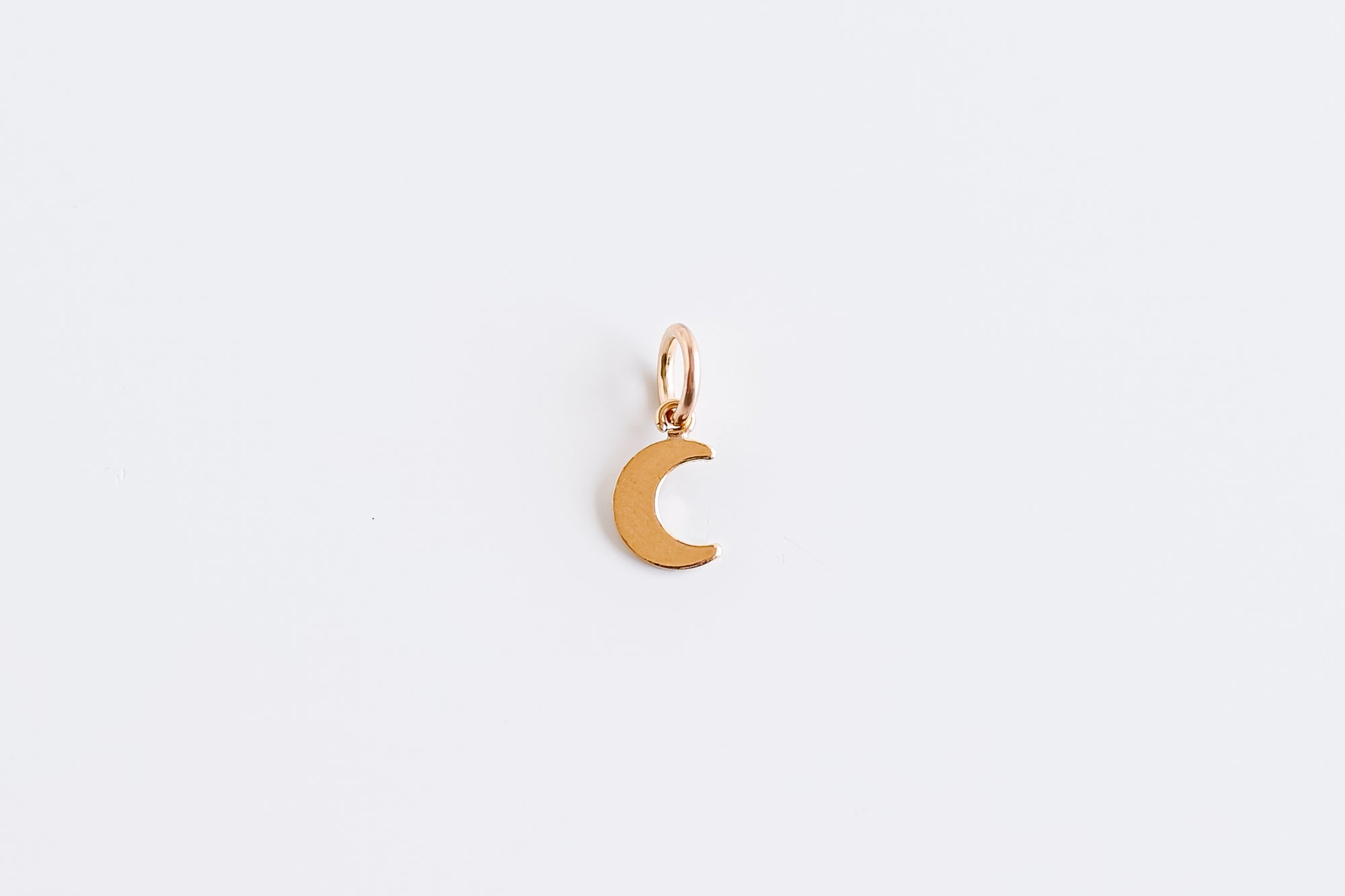 Perfect Fit Gold Filled Flat Moon Charm