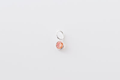Perfect Fit Silver CZ Stone Charm