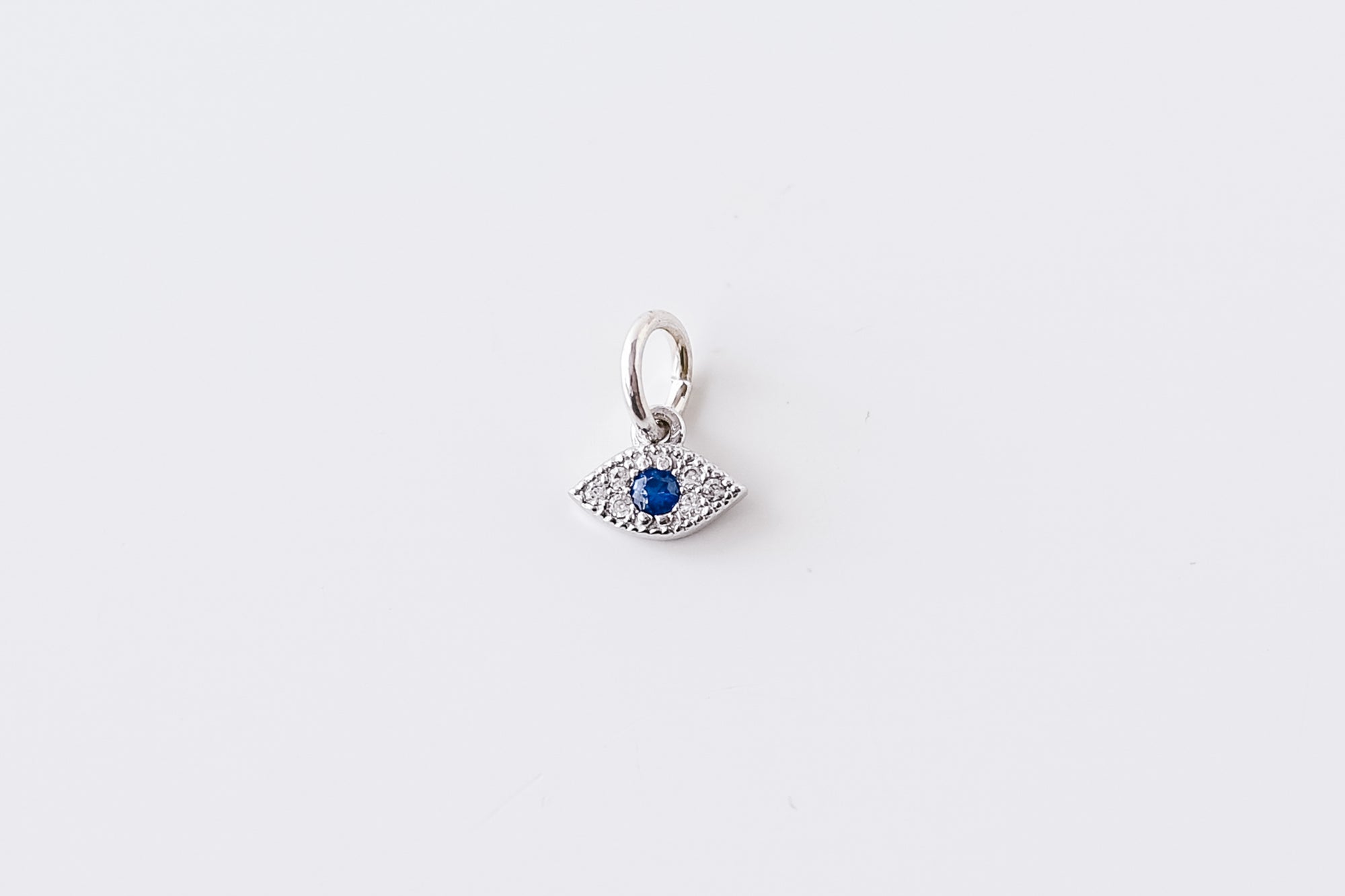 Perfect Fit Silver CZ Eye Charm