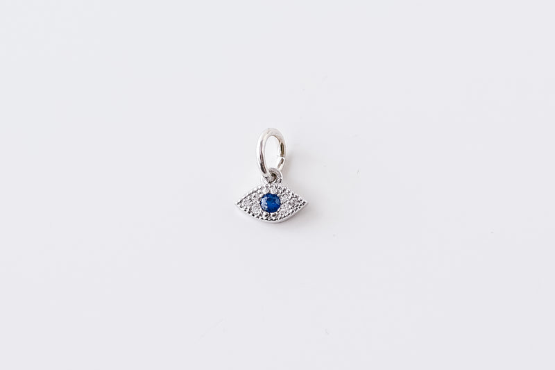 Perfect Fit Silver CZ Eye Charm