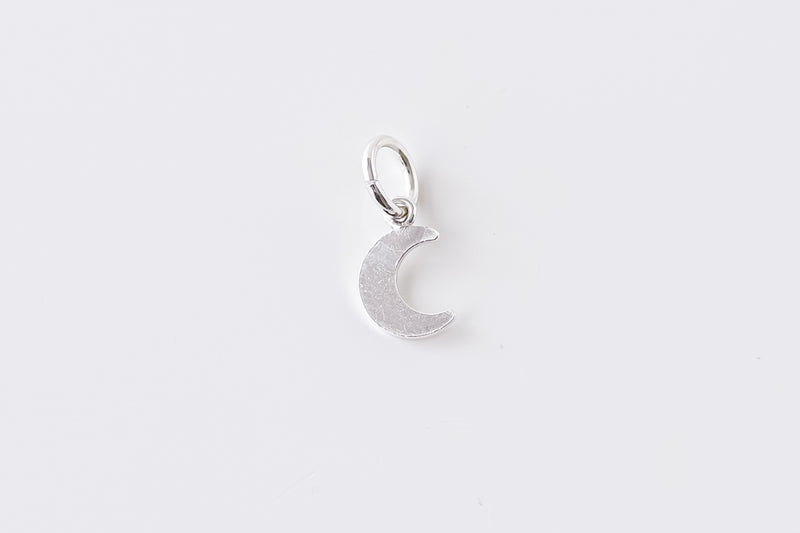 Perfect Fit Silver Flat Moon Charm