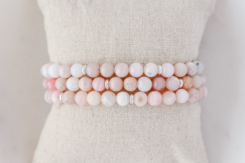 6mm Pink Opal Bracelet