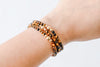 4mm Tiger's Eye Gold Accent Luxe Bracelet