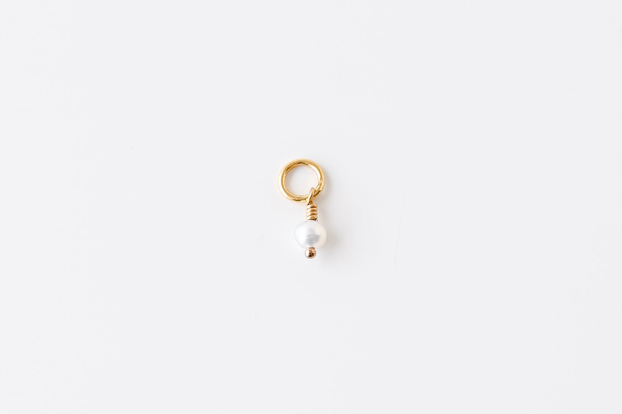 Perfect Fit Gold Filled Pearl Mini Drop Charm