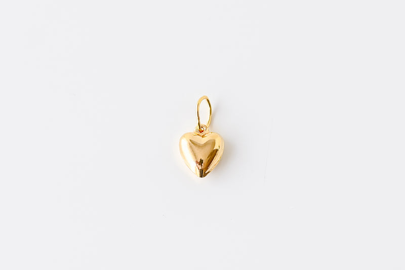Perfect Fit Gold Filled Puffed Heart Charm