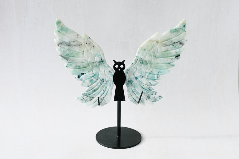 Phoenix Stone Collector's Owl Wings on Stand