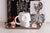 Matte White Skull Mug