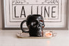 Matte Black Skull Mug