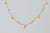 Gold Diamond Drop Necklace