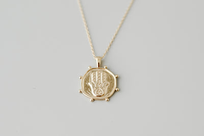 Gold Protection Talisman Necklace