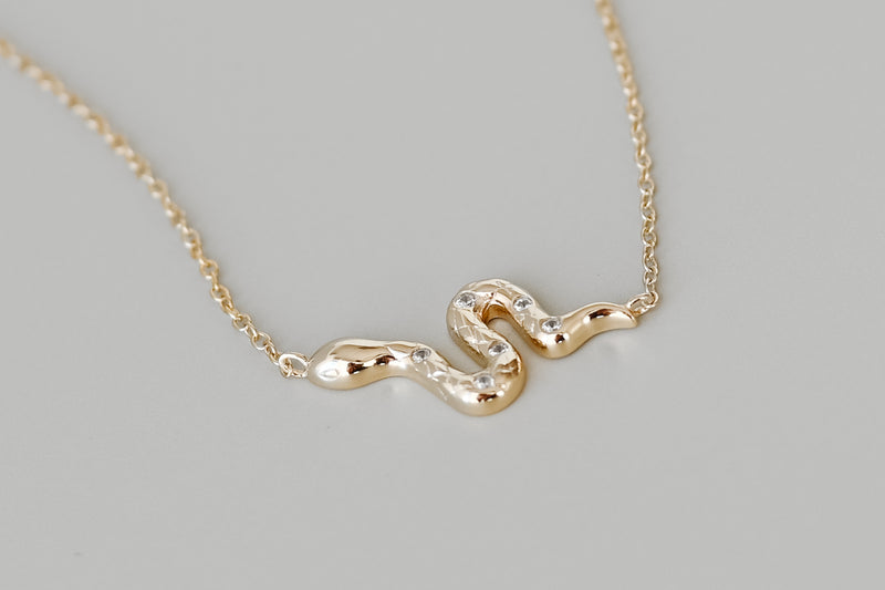 Gold Transformation Serpent Necklace
