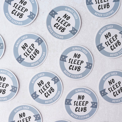 No Sleep Club Sticker
