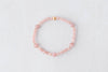4mm & 6mm Blush Jade with Gold Luxe Bracelet