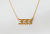 '333' Gold Angel Number Necklace