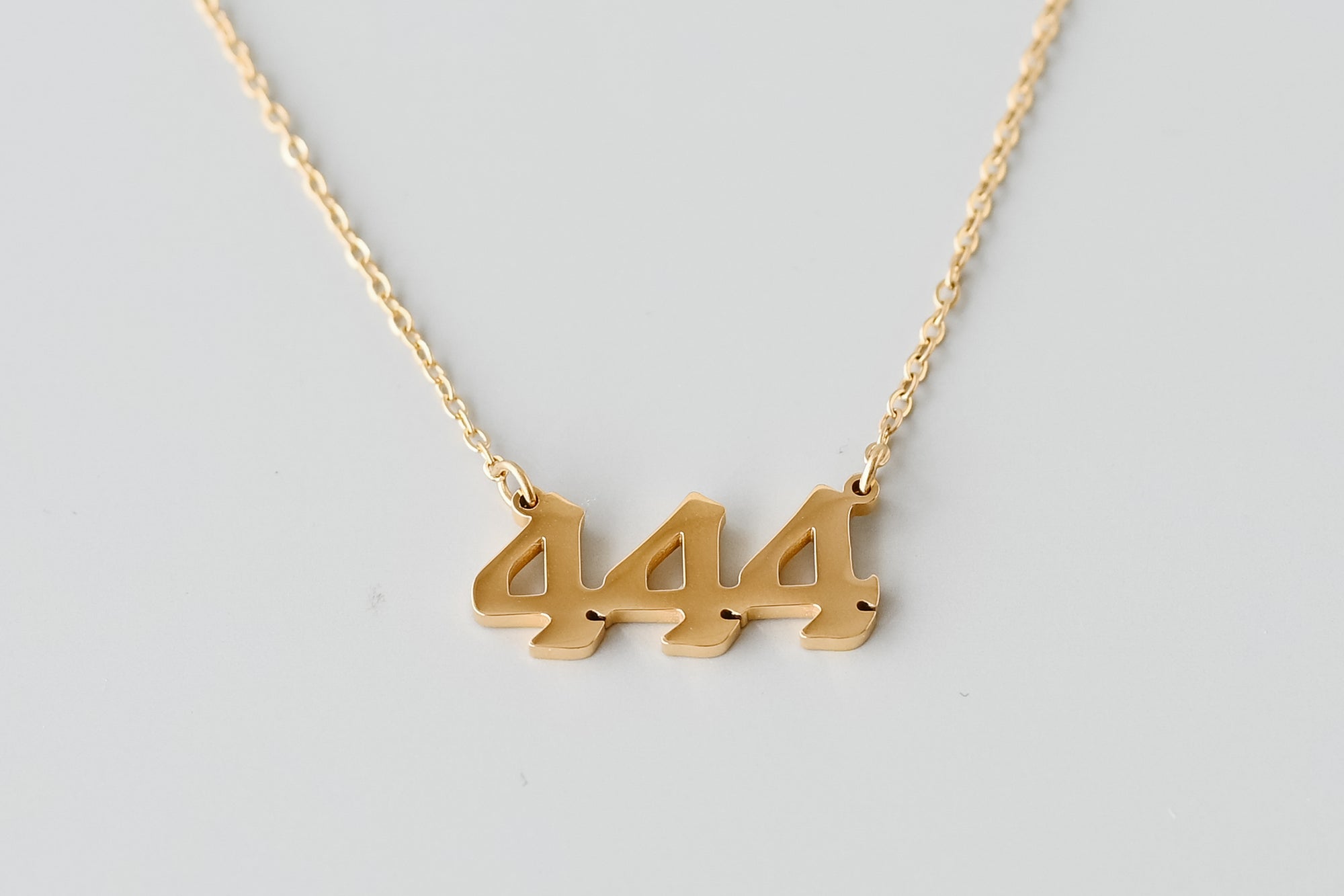 '444' Gold Angel Number Necklace