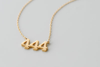 '444' Gold Angel Number Necklace