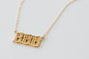 '888' Gold Angel Number Necklace
