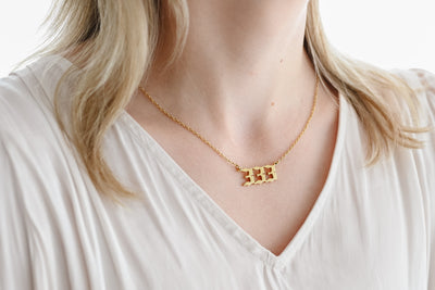 '333' Gold Angel Number Necklace